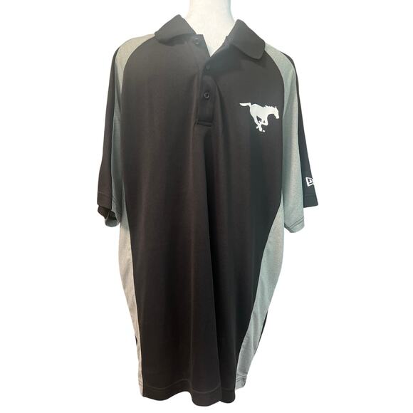 New Era Calgary Stampeders Official CFL Sideline Polo Shirt L - Picture 2 of 7